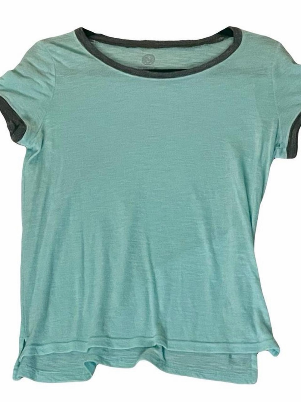 SO Light Blue Ringer Tee with Dark Trim